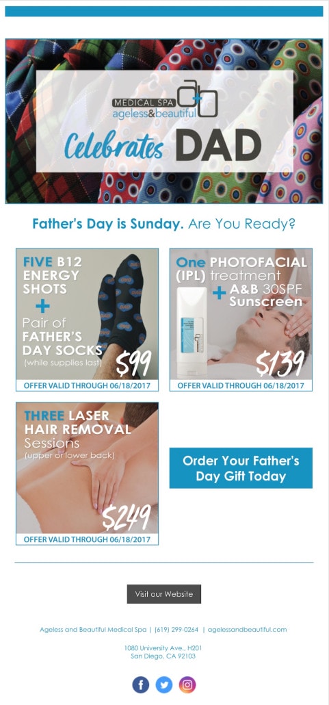 A&B newsletter fathers day