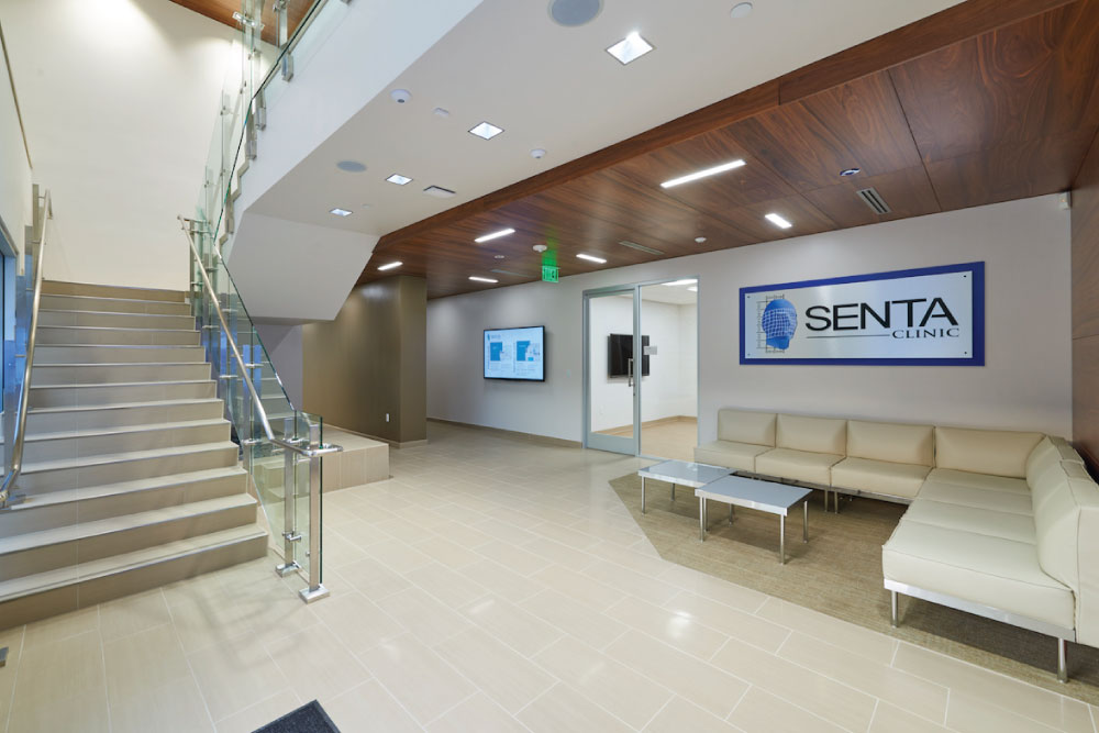 Branding work inside of Senta Clinic