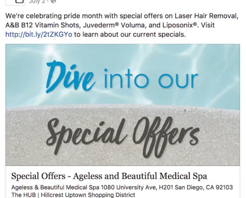 A&B Special Offers Facebook Post