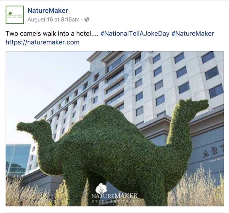 NatureMaker Facebook Post