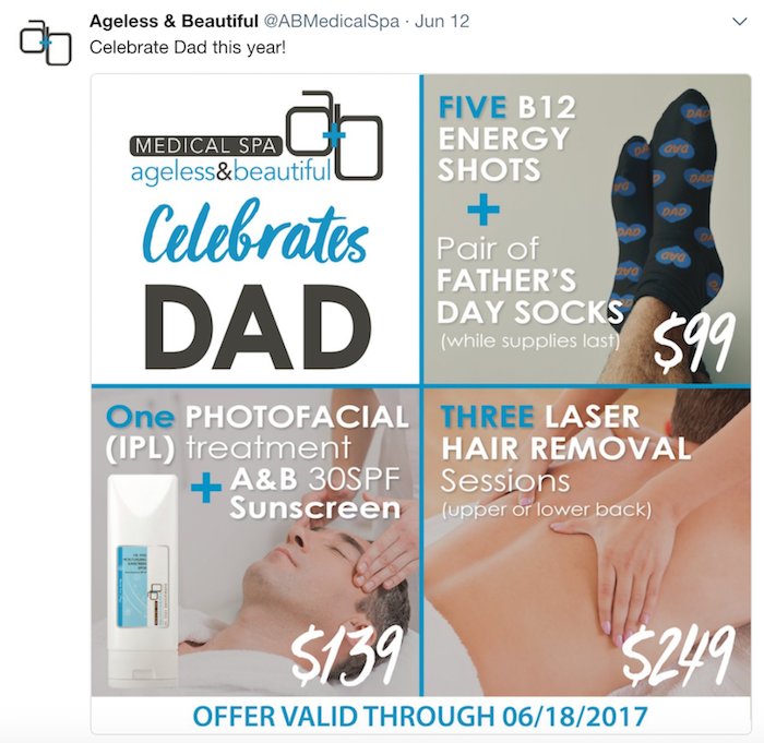 A&B Father's Day Offers Tweet