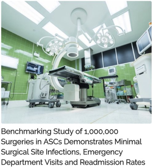 Ambulatory Surgery Center Article with medical jargon