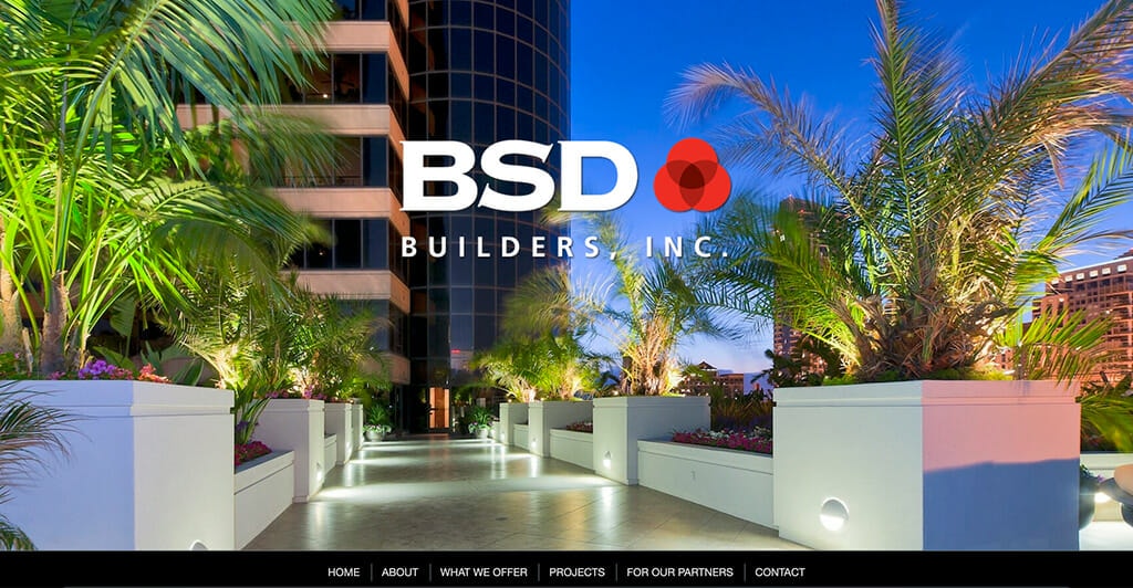 BSD Builders website screenshot